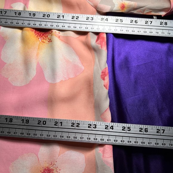 VTG 📌Michele Boyard 90s Floral Design Long Blouse with Double Row Button Down - Picture 12 of 16